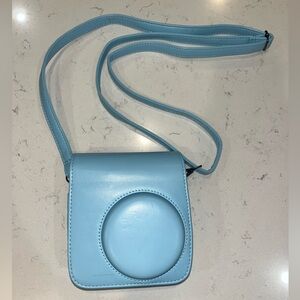 Baby Blue Polaroid Camera Case + Strap